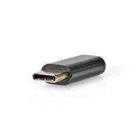 Nedis CCGP60910BK Adapter Usb 2.0 Type-c Male - Micro B Female Zwart - thumbnail
