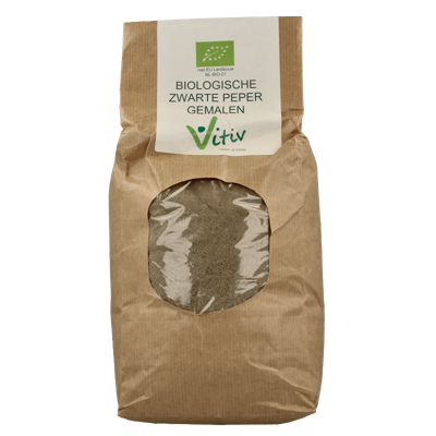 Vitiv Peper gemalen zwart bio 1 Kilogram