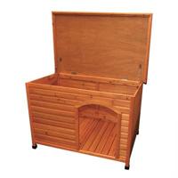 TRIXIE NATURA HONDENHOK CLASSIC MET PLAT DAK BRUIN 116X82X79 CM - thumbnail