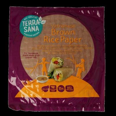 Vietnamese bruine rijstvellen bio 150 Gram