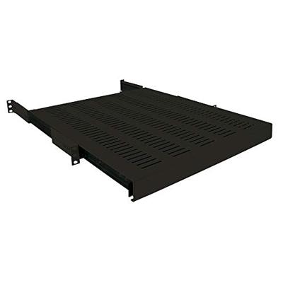 LogiLink SF1S15B 19 inch 1 HE Uittrekbaar Geschikt voor kastdiepte: 1200 mm Zwart
