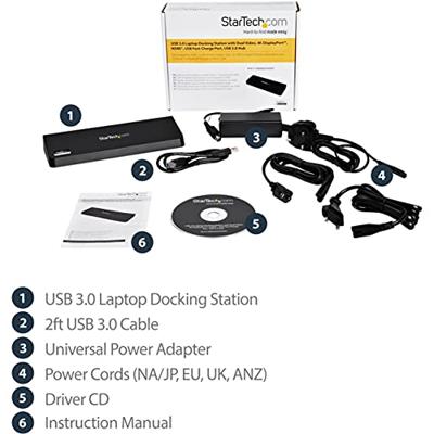 Hub USB Startech USB3DOCKHDPC
