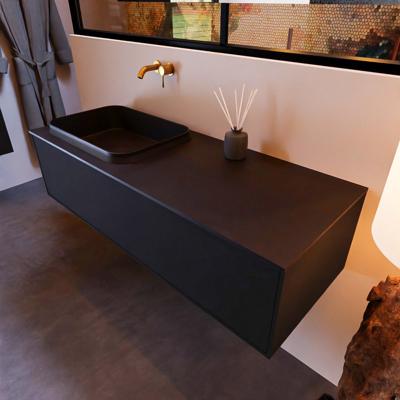 Badkamermeubelset Mondiaz Erin 120 cm met 1 Lade met RIDGE Wastafel Links Urban Zonder Kraangaten Greeploos Mat Urban Badkamermeubelset Mondiaz Erin 120 cm met 1 Lade met RIDGE Wastafel Links Urban Zonder Kraangaten Greeploos Mat Urban