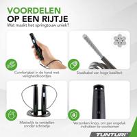 Tunturi Smart Jump Rope | Voor kinderen en Volwassenen | Bluetooth | 4 programma's | Verstelbaar | Incl Display en App - thumbnail