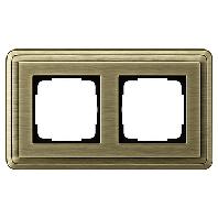 Classix brons dubbel afdekraam Gira 0212621 - thumbnail