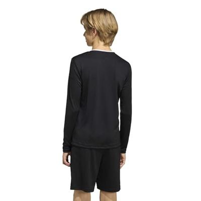 adidas Entrada 26 Voetbalshirt Lange Mouwen Kids Zwart Wit