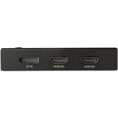 .com 4 Port HDMI Video Switch - 3x HDMI & 1x DisplayPort - 4K 60Hz - Videoaudio-schakelaar - 3 x HDMI + 1 x DisplayPort - desktop