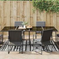 VidaXL Buitenkleed arakil 160x230 cm polypropeen zwart - thumbnail