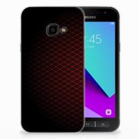 Samsung Galaxy Xcover 4 | Xcover 4s | TPU bumper | Geruit Rood - thumbnail