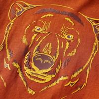 Kindershirt met lange mouwen berenprint 92 lichtroestkleurig - thumbnail