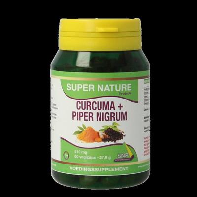 SNP Curcuma & piper nigrum 510mg puur 60 Vegetarische capsules