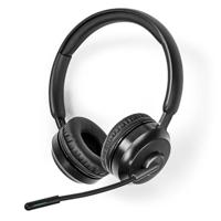 Nedis PC-Headset | On-Ear | Stereo | Bluetooth | Inklapbare Microfoon | Zwart - CHSTB310BK - thumbnail