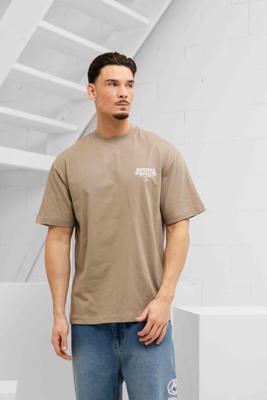 Equalité Societe 2.0 Oversized T-Shirt Heren Beige - Maat L - Kleur: Beige | Soccerfanshop