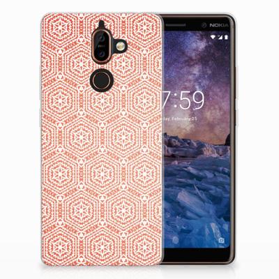 Nokia 7 Plus | TPU bumper | Pattern Orange