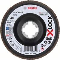 Bosch Accessoires X-LOCK Lamellenschijf schuin, kunststof Ø115mm, G 40, X571, 
Best for Metal - 2608621763 - thumbnail