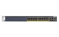NETGEAR ProSAFE Managed Switch - GSM4328PB - Stackable platform met 24 PoE+ poorten + 2 x SFP+ en 2 x 10GBASE-T poorten (1000W PSU) - thumbnail