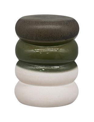 vtwonen Bijzettafel 'Bulb' Keramiek, kleur Groen Melange