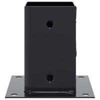 Spokkels vierkant 12 st 91x91 mm antraciet staal gepoedercoat - thumbnail