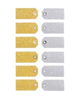 HEMA Cadeaulabels glitter - 12 stuks - thumbnail