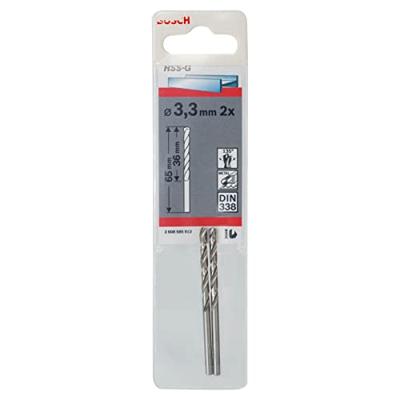Metaalboor 3,3mm HSS-G (2st)