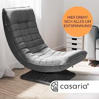 Relax Lounger Aberdeen Stof Grijs - thumbnail