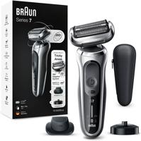 Braun Series 7 70-S4200cs Elektrisch Scheerapparaat Met Oplaadstandaard, Precisietrimmer, Zilver - thumbnail