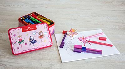 Faber Castell Viltstift Connector - 33 stuks in ballerina blik