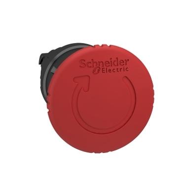 Schneider Electric ZB4BS8447 ZB4BS8447 Vergrendelbaar (Ø) 22 mm Zonder markering Zwart, Rood 1 stuk(s)