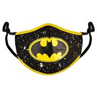 Batman - Black&Yellow Adjustable Shaped Face Mask (1 Pack) - thumbnail