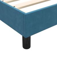 Bedframe zonder matras 90x220 cm fluweel donkerblauw - thumbnail