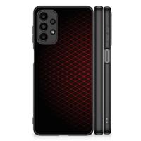 Samsung Galaxy A13 4G Back Case Geruit Rood - thumbnail