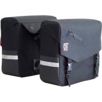 Cycle Tech dubbele fietstas Vega 28 liter polyester zwart - thumbnail