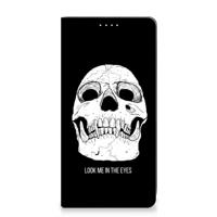 Mobiel BookCase Samsung Galaxy S23 Skull Eyes - thumbnail