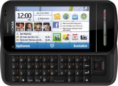 Nokia C6 Smartphone (8,1 cm (3,2 inch), touchscreen, 5 MP camera