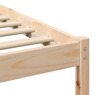 Bedframe Bruin 120 x 190 cm Massief grenenhout Bedframe Bruin 120 x 190 cm Massief grenenhout