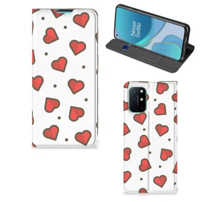 OnePlus 8T | Hoesje met Magneet | Hearts OnePlus 8T | Hoesje met Magneet | Hearts