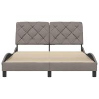 Bedframe zonder matras 120x200 cm stof taupe - thumbnail