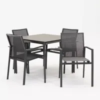 Tuinstoel Delia grijs met Carcassonne 90 x 90 cm - thumbnail