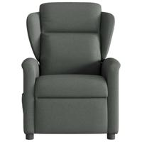 Fauteuil verstelbaar stof donkergrijs - thumbnail