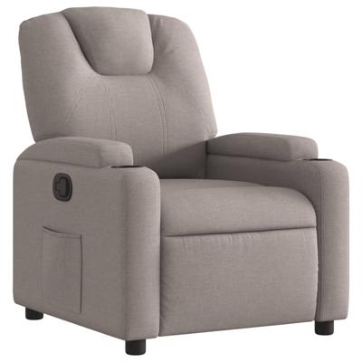 Fauteuil verstelbaar stof taupe Fauteuil verstelbaar stof taupe