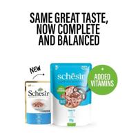 SCHESIR in jelly Tuna with seabass - nat kattenvoer - 85 g - thumbnail