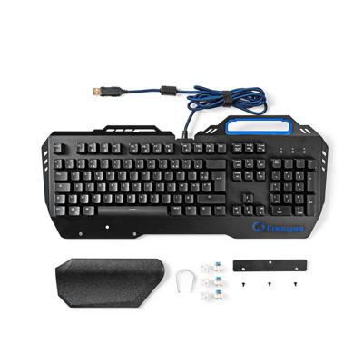 Nedis Bedraad Gaming Toetsenbord | Frans | 1 stuks - GKBD400BKFR GKBD400BKFR - thumbnail