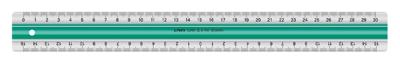 Linex antislip liniaal 30 cm groen/transparant Linex antislip liniaal 30 cm groen/transparant