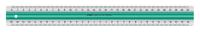 Linex antislip liniaal 30 cm groen/transparant - thumbnail