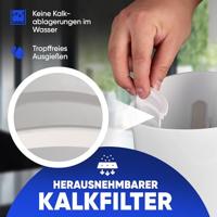 Clatronic WK 3819 W Waterkoker Snoerloos Aantal/Volume: 1.7 l Wit - thumbnail