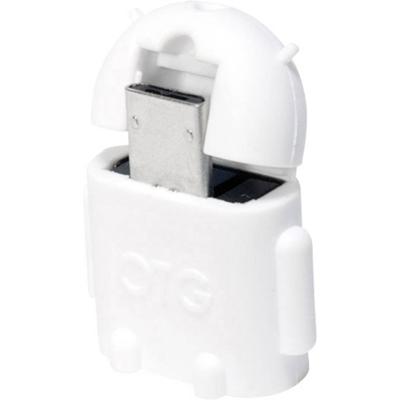 Logilink AA0063 mini micro USB B/M op USB A/F OTG adapter, zwart