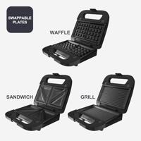 Tosti apparaat Black & Decker BXSA754E 750 W Zwart - thumbnail