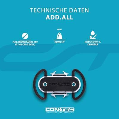 CONTEC universele houder "add.all" ct uni. holder add.all silikon, black