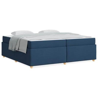 Bedframe met matras Anders Blauw 200 x 200 cm Stof