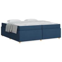 Bedframe met matras Anders Blauw 200 x 200 cm Stof - thumbnail